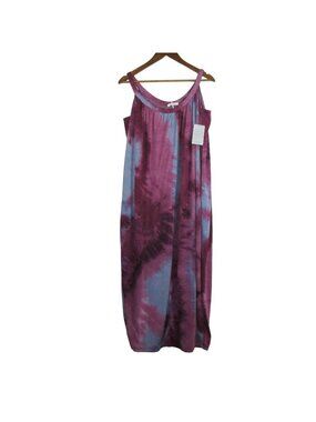 Stitchdrop Women's Tie-Dye Long Relaxed Watercolor Dress Size S Oversized